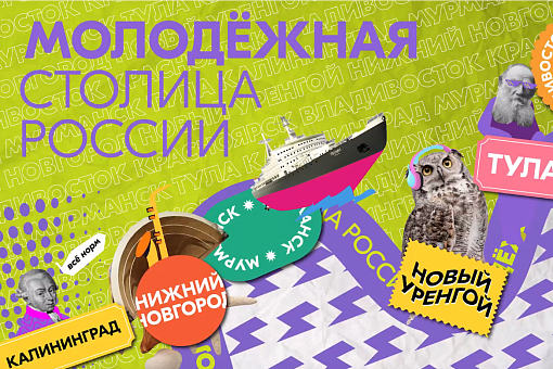 7 городов-финалистов поборются за звание «Молодёжной столицы России» 2023 года